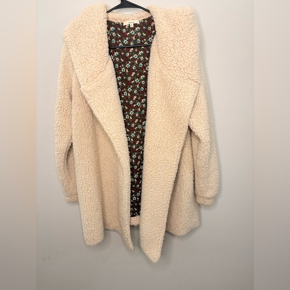Easel Tan Teddy Jacket - Picture 1 of 5